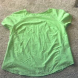 lululemon athletica Lime Green Short Sleeve Tee